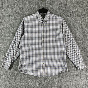 Eddie Bauer Shirt Mens Medium Plaid Flannel‎ Career Everyday Button-Down Top